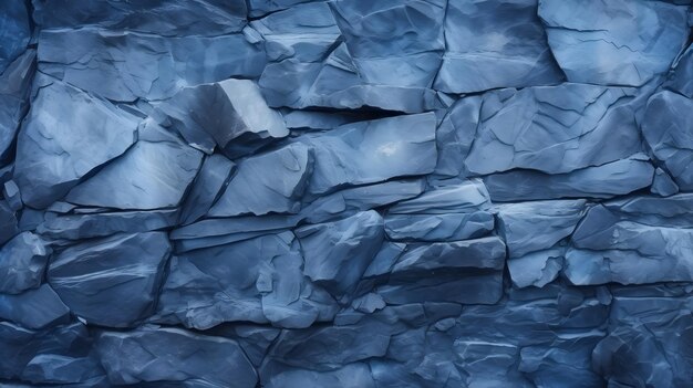 Textura de pared de piedra azul fondo naturalista luz gutai composiciones monocromáticas