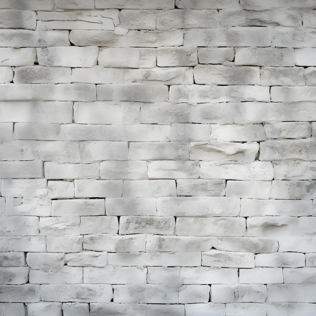 Textura de pared plana con ladrillos blancos