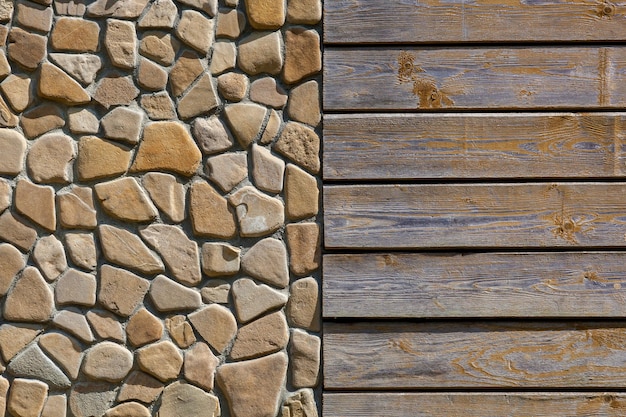 Textura de la pared con tablones de madera.