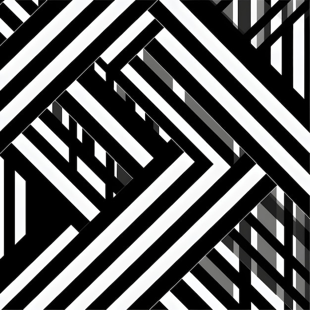 Foto textura de patrón sin costura geométrica diagonal de línea blanca y negra para impresión de tela
