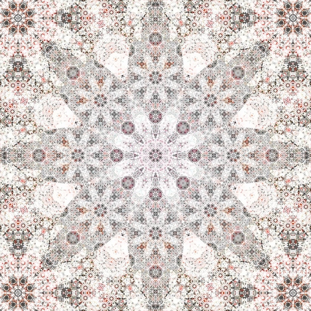 Textura de patrón cuadrado sin costuras patrón artístico caleidoscopio