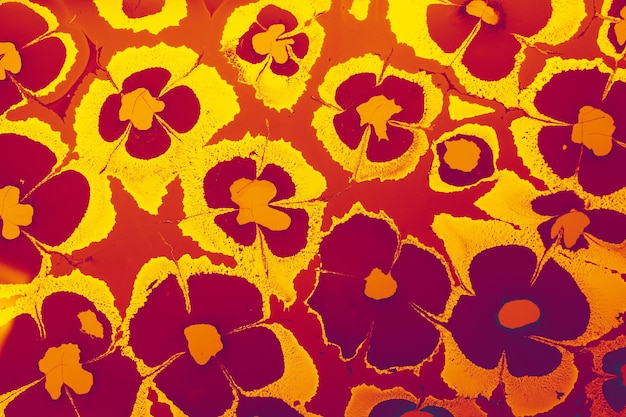 Textura de patrón floral de mármol abstracto Arte tradicional de Ebru marmoleado