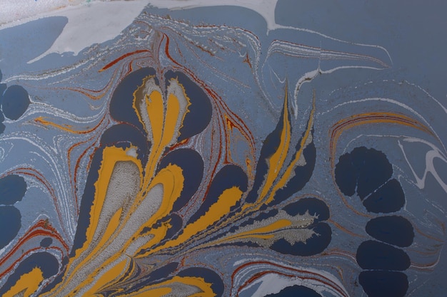 Textura de patrón de mármol creativo abstracto Arte tradicional del marmoleado de Ebru