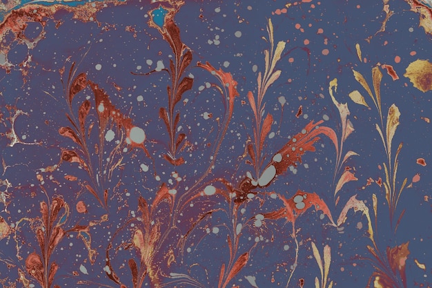Textura de patrón de mármol creativo abstracto Arte tradicional del marmoleado de Ebru