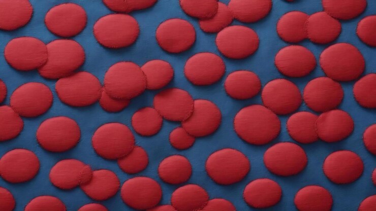 Foto la textura del patrón de la tela.