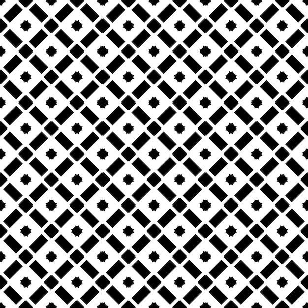 Textura de patrones sin fisuras en blanco y negro Diseño gráfico ornamental en escala de grises Adornos de mosaico Plantilla de patrón Ilustración vectorial EPS10