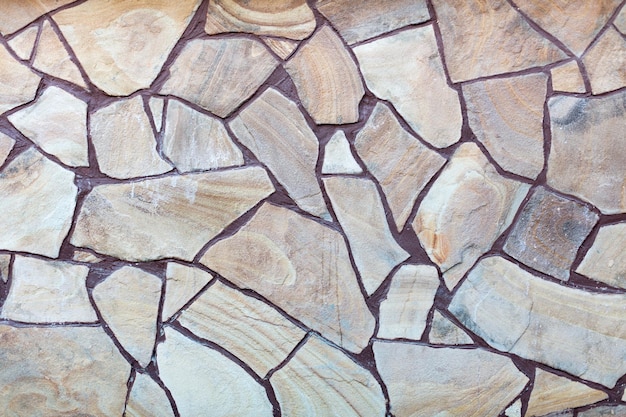 Foto textura de pavimentación de bloque de piedra natural primer plano fondo de construcción