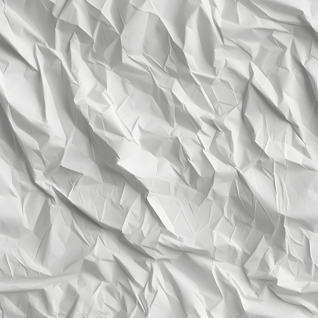 Textura perfeita de papel amassado branco