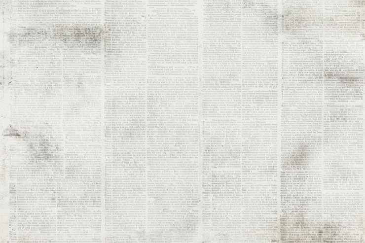 Foto textura de periódico envejecido