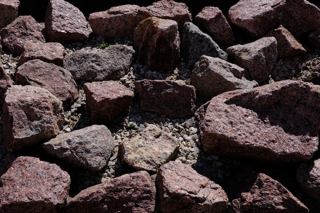 Textura de una piedra grande de piedra roja