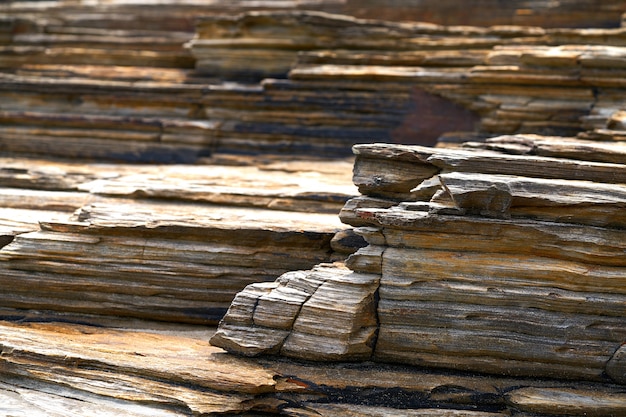 Textura de piedra pizarra en Playa las catedrales Ribadeo.