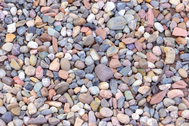 Textura de piedras coloreadas con un pedazo de ramita en Río de Janeiro.