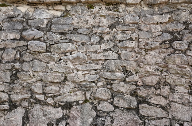 Textura de piedras naturales formando una pared.