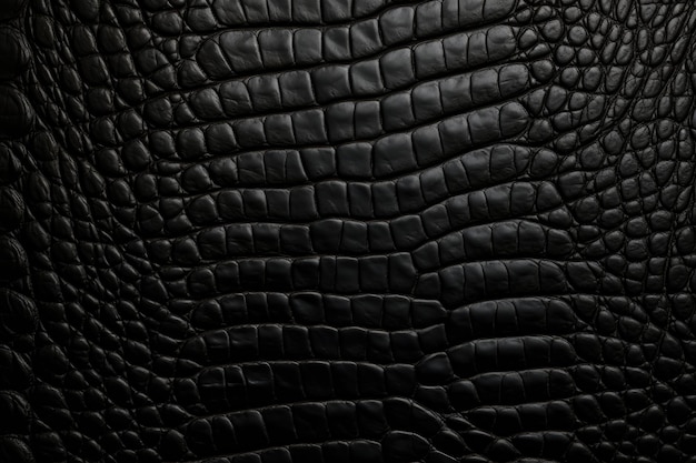 Textura de la piel de cocodrilo negro