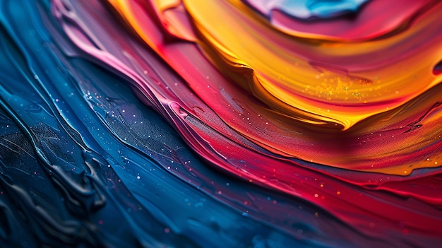 Textura de pintura al óleo abstracta en lienzo