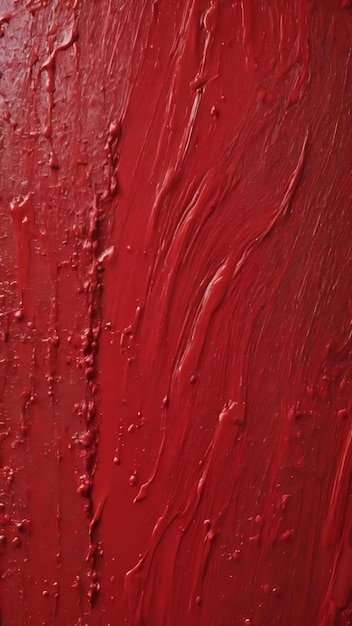 Textura de una pintura roja en una superficie metálica