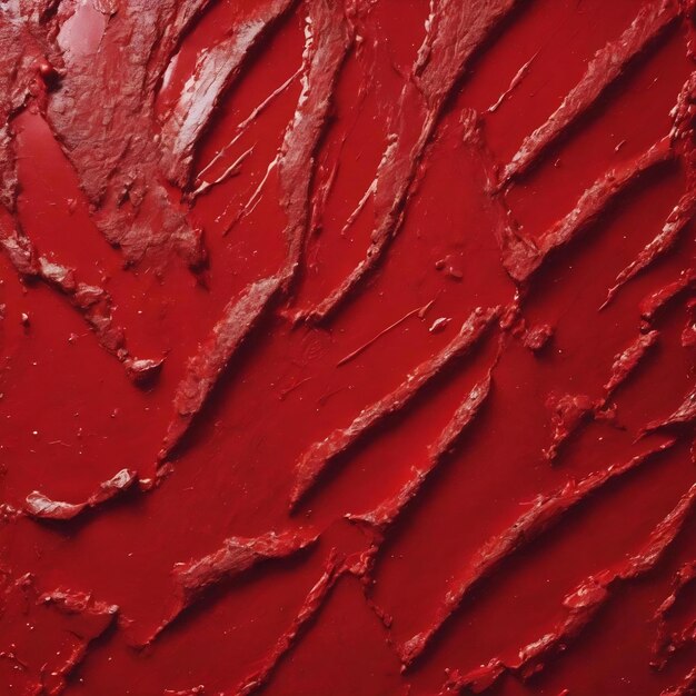 Textura de una pintura roja en una superficie metálica