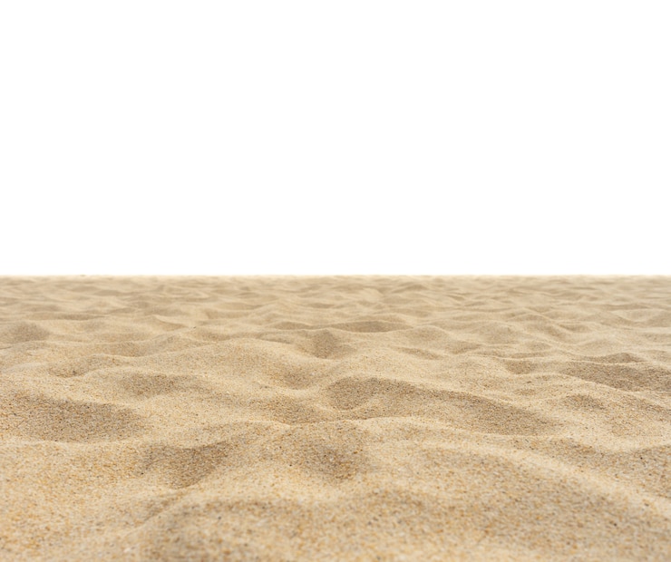 Foto textura de la playa de arena de la naturaleza en el sol de verano aislado en textura de arena blanca en la naturaleza naturaleza y viajes
