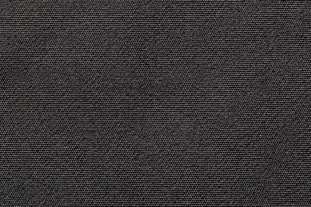 Textura de poliéster de tela negra y fondo textil