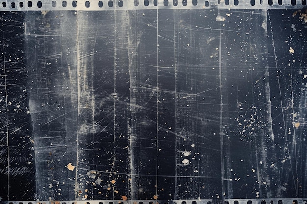 Textura polvorienta de película antigua rayada y escaneada Textura polvorienta de película antigua rayada y escaneada