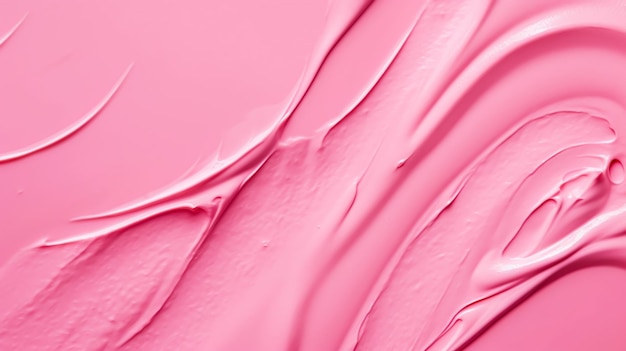 Textura de producto de belleza de maquillaje rosa chicle como fondo cosmético de maquillaje abstracto ai generativo de cosméticos machacados