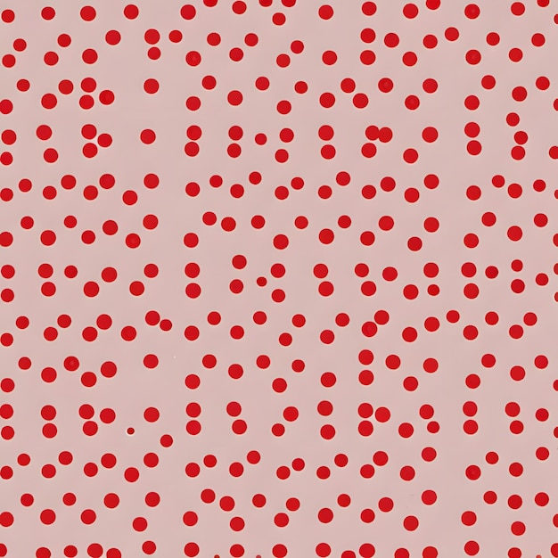 Foto una textura de puntos blancos y rojos que son