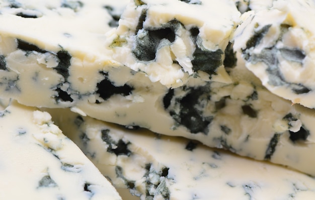 Textura de queso azul