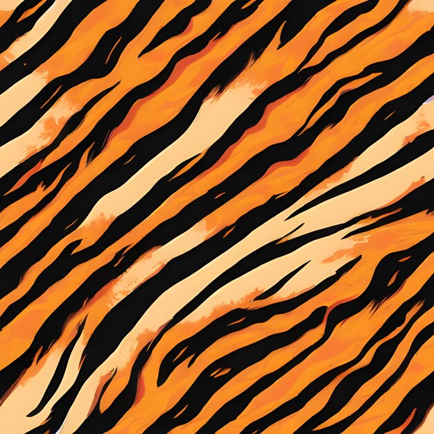 Foto una textura de rayas de tigre naranja y negra que son