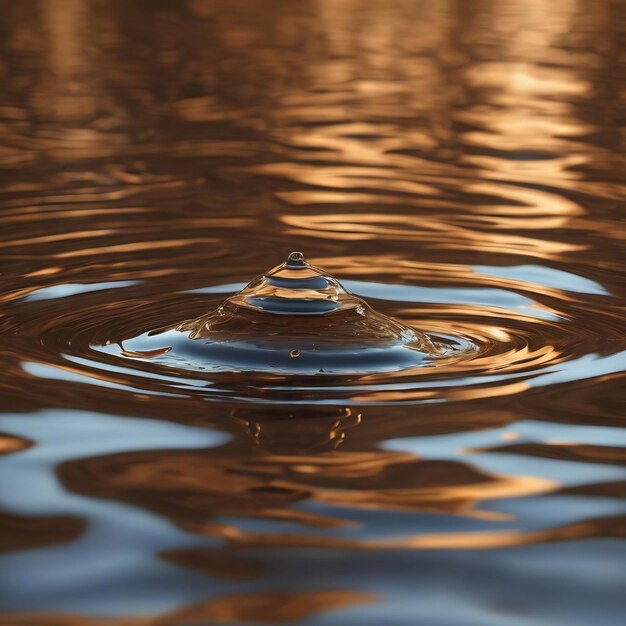 Textura de reflejo del agua de fondo marrón