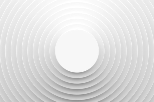 Textura de renderizado 3D con rotación de partes circulares Concepto de superficie en espiral Patrones abstractos de círculos blancos 3D para plantillas web, fondo, portada de folleto o aplicación Renderizado 3D geométrico