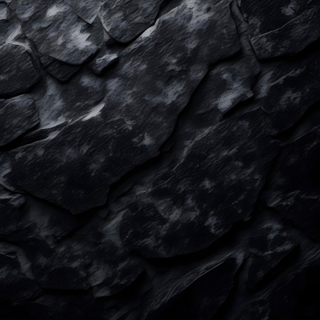 Foto textura de roca negra fondo de piedra gris