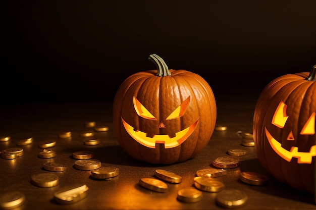 Textura de roca negra de oro de Halloween con venas de oro y pepitas de oro Generado por IA