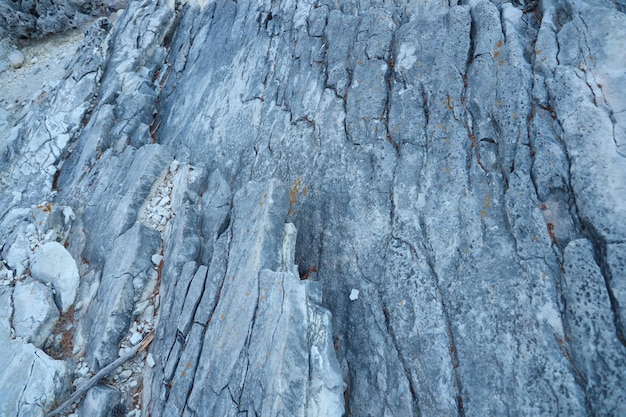 La textura de las rocas más antiguas de piedra caliza de Turquía se cierra durante el día