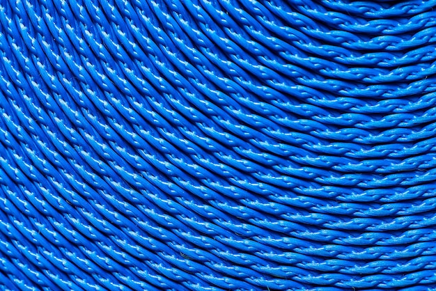 Textura de rollo de correa textil azul