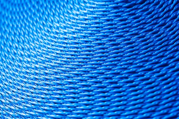 Textura de rollo de correa textil azul