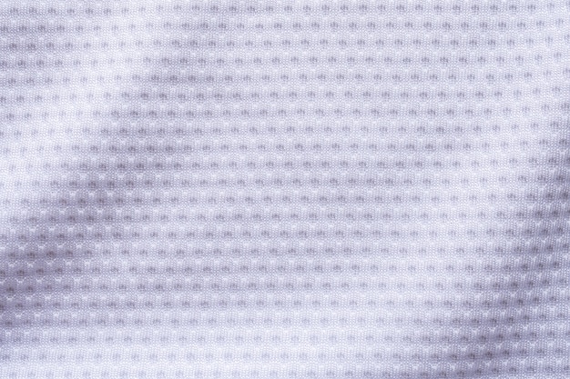 Textura de ropa deportiva de tela blanca