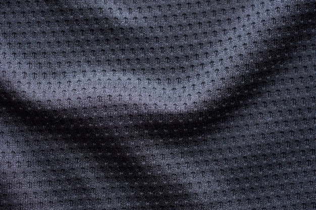 Textura de ropa deportiva de tela negra