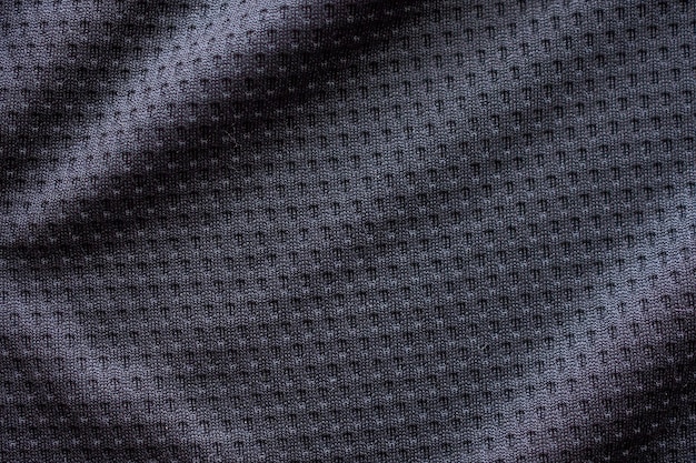 Textura de ropa deportiva de tela negra