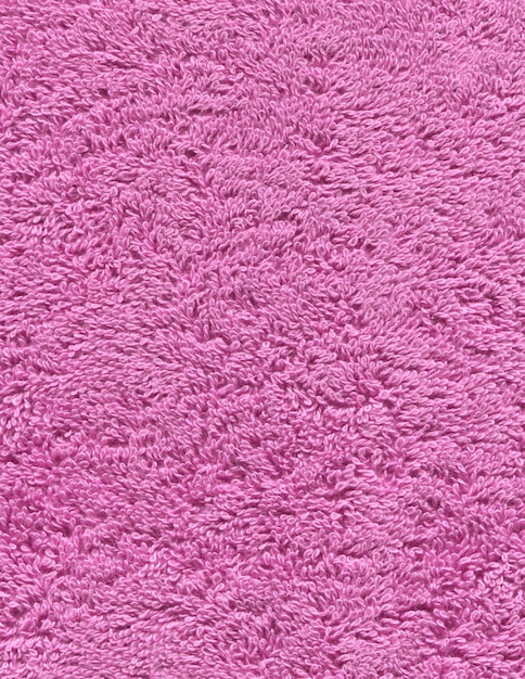 Textura rosa suave de toalla Textura de toalla rosa Fondo y textura de toalla de algodón