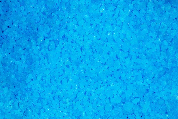 Foto textura de sal de baño azul