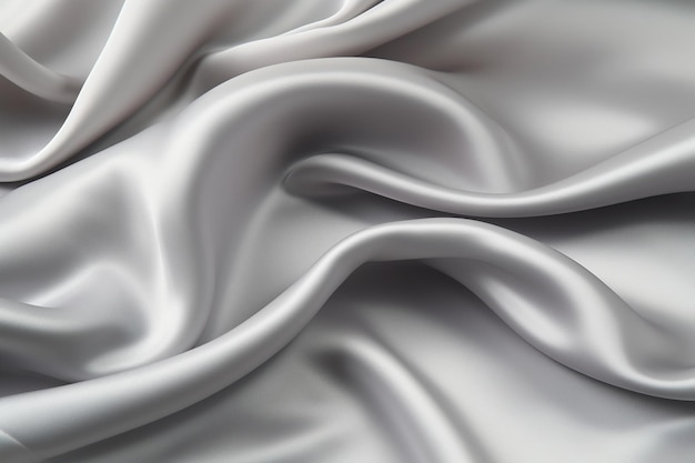 Textura de seda gris satén de lujo fondo abstracto hermoso tejido blanco