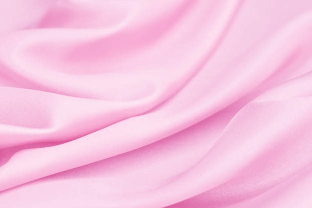 Textura de seda rosa, fondo, satén lujoso.