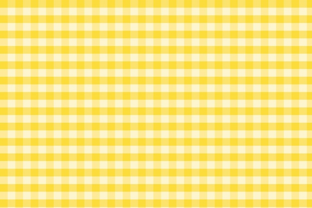 Foto textura sem costura de vetor plaid padrão amarelo na caixa fundo quadriculado