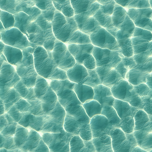 Textura sem emenda das ondas do oceano A superfície úmida limpa transparente azul do mar com ondas