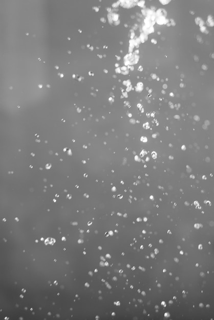 Textura de spray de agua en blanco y negro
