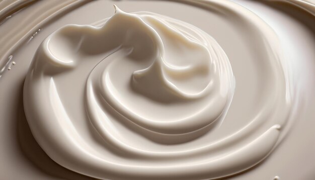 Textura suave cremosa de producto cosmético fondo giratorio de una crema blanca