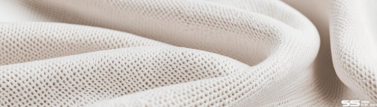 Foto textura suave de tecido de algodão orgânico com aparência 3d mostrando suas qualidades respiráveis e leves ideal para várias aplicações têxteis