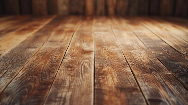 Textura de suelo de mesa de pared de madera brillante de color marrón rústico viejo
