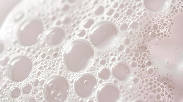 Foto la textura de un suero cosmético con burbujas en primer plano espacio de copia ia generativa