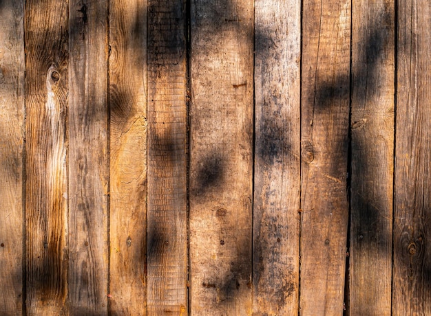 Textura superficial de una fila de viejos tablones de madera